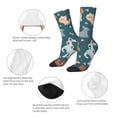 thumbnail image 4 of Fotbe Dogs Calcetas Largas con Estampado para Hombre y Mujer – Calcetas de Compresión Transpirables y Elásticas, Viajar y Uso Diario Talla 5-11, 4 of 6