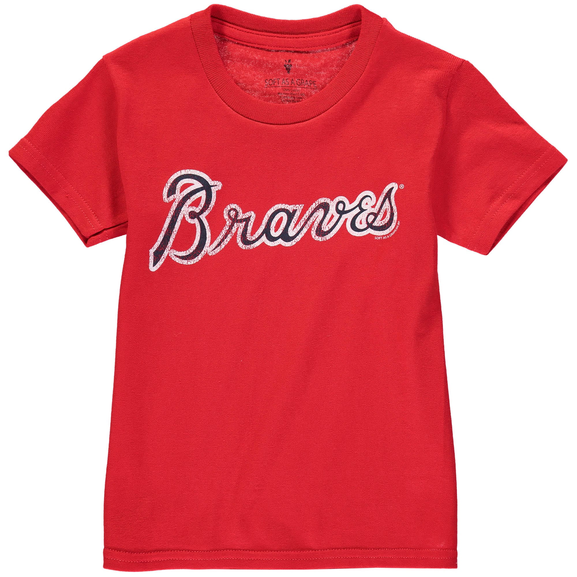 Atlanta Braves Youth Distressed Logo T 
