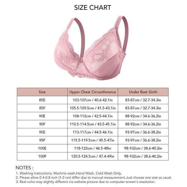 PUIYRBS Women Push Up Deep V Underwire Padded Lace Brassiere Bra