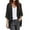 Black, variant on Womens Elegant Puff Sleeve Cardigan, Solid Loose Kimono Cover Up Blouse for Casual Wear & Beach Swimwear