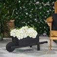 thumbnail image 3 of Outdoor Planters, Acacia Wood PLANTER, Dark Grey Garden Planters,Acacia Wood Flower Pots, Garden & Outdoor, Garden Supplies, Garden Pots & Planters Acacia Wood PLANTER, 3 of 13