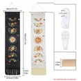 thumbnail image 3 of 2 PCS Moon Phase Tapestry Floral Tapestries Starry Sky Tapestry Boho Tapestry Wall Hanging for Room (Beige+Black, 12.8 x 51.2 inches), 3 of 8