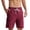 (NEW66)Wine, variant on Thousandth Men's Casual Plus Size Comfortable Summer Drawstring Loose Elastic Waist Relaxed Pocket Breathable Athletic Shorts Gym Shorts