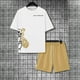 thumbnail image 3 of WILLBEST Conjunto de Traje para Hombre con Estampado de Oso para Uso Exterior E Informal. Combinación de Manga Corta y Pantalones Cortos para Verano. Ideal para Relajación y Actividades Físicas., 3 of 3