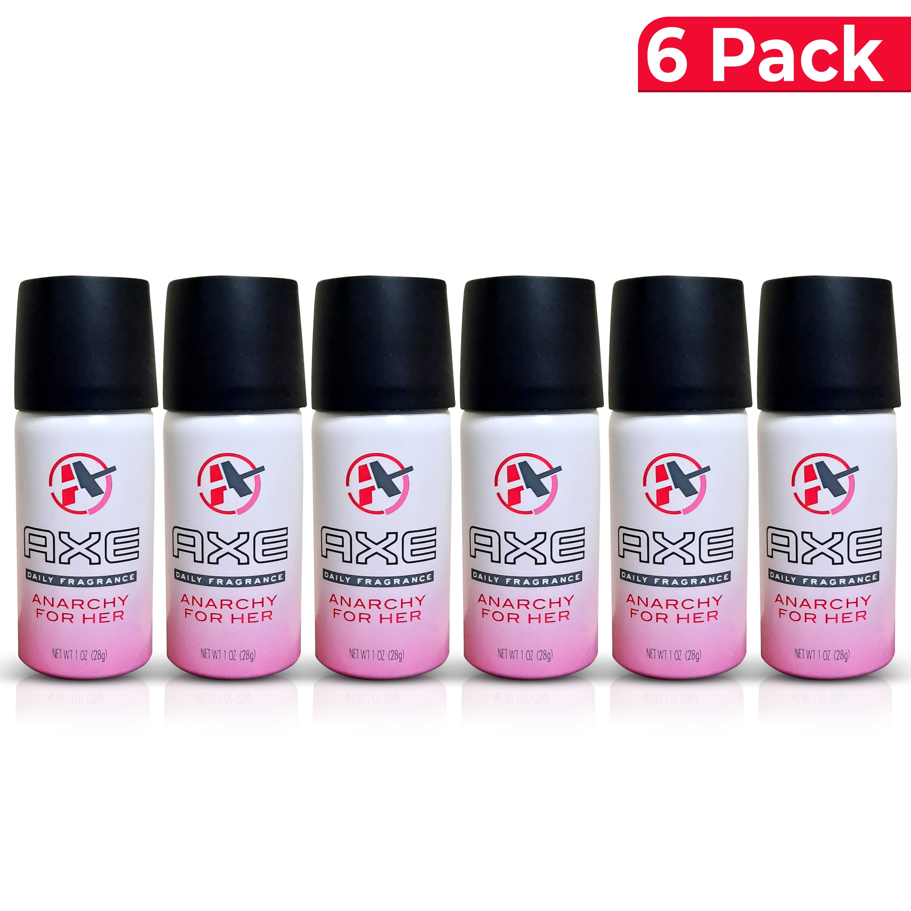 Roos Eerlijk pion Axe Anarchy Body Spray for Women, 1 Oz, 6 Pack - Walmart.com