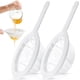 thumbnail image 1 of Filtro de alimentos de malla fina, tamiz de nailon reutilizable para café, jugos, aceites, colador de plástico con mango antideslizante para leche de soja, leche de arroz, miel, amplia aplicación en, 1 of 6
