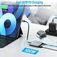 thumbnail image 5 of USB C to HDMI Multiport Adapter with Charging Port, USB C Laptop Docking Stations for Monitor Extend Display, USB-C to USB-A Converter 10Gbps, USBC 4K HDMI Hub Dongle for Mac iPad pro MacBook Laptop, 5 of 9