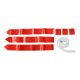 thumbnail image 1 of Etiqueta De Cinturón De Fútbol, ​​bandera De Cinturón De Fútbol Rojo Ligero Para Ligas Juveniles Para Adultos ANGGREK Otros, 1 of 8