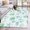 Teal, variant on 3'x5' Area Rugs, Green Aqua Coastal Indoor Outdoor Area Rug for Living Room Bedroom, Nautical Jellyfish Seashells Starfish Washable Bathroom Rugs Kitchen Floor Carpet Mats Home Decor Aesthetic