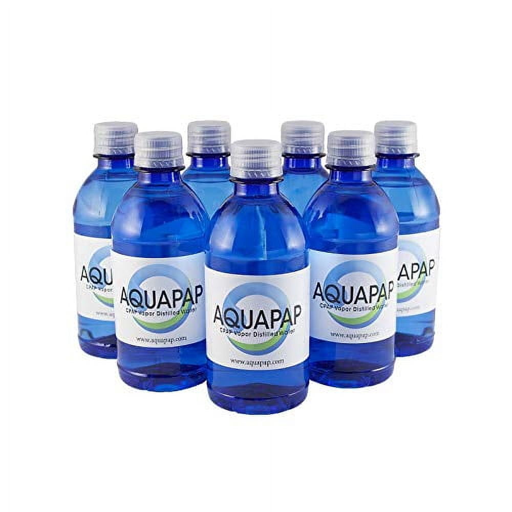 12 Ounce 8 Pack Vapor Distilled CPAP Water | 1-2 nites per Bottle | for use with Resmed and Respironics Machines