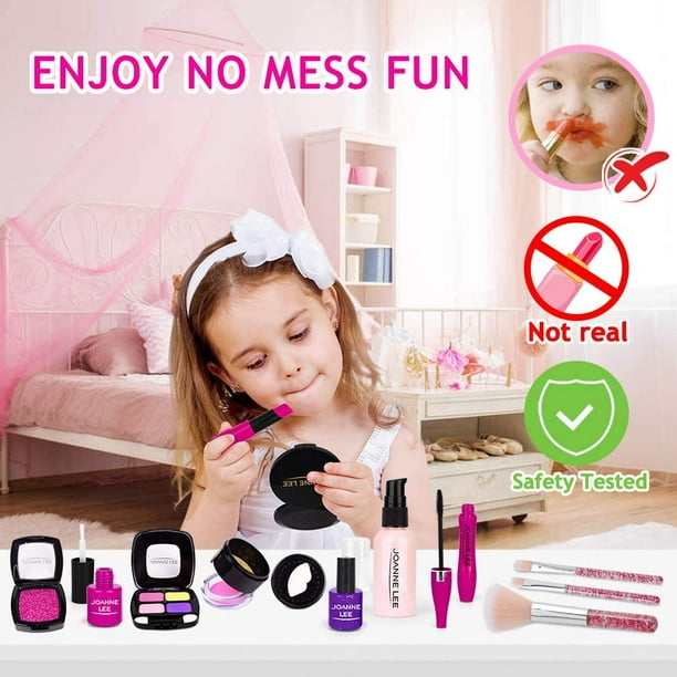 Girls Toys - Perfect Play Kit for Girls and Teens, Pink Kids Toys for 3 4 5 6 7 8 Year Old Girls, Makeup Kit for Girl with Cosmetic Bag - Walmart.com
