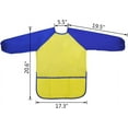 thumbnail image 3 of 2Pcs Kids Art Smocks Waterproof Smock for Kids Children's Waterproof Artist Painting Aprons Long Sleeve with 3 Roomy Pockets for Age 3-6 Years Children Toddler Paint Smock Christmas Gift, 3 of 7
