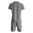 thumbnail image 4 of Men's underwear One Button Suits for Men Night for Men Tux Prom Suits Slim Light Prom Outfits 3 Piece Boys Suit Modern Fit Custom Jackets Men's Set 2 Piece Grey M, 4 of 6