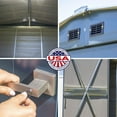 thumbnail image 4 of Arrow Select Steel Storage Shed Steel Storage Shed, 10x12, Blue Grey, 4 of 8