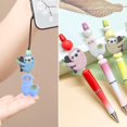 thumbnail image 4 of 9pcs Animal Shape Silicone Focal Beads for Pen, Colorful Alpaca Sloth Cartoon Silicone Beads Character Rubber Beads Bulk for DIY Bracelet Keychains Jewelry Making Craft Projects, 4 of 7