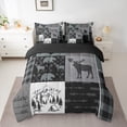 thumbnail image 3 of Homewish Wild Bear Deer 7pcs Bedding Comforter Set,Rustic Farmhouse Cabin Queen Bedding Sets,Happy Camping Queen Sheet Sets For Boys Kids,Luxury Bedroom Decor Reversible, 3 of 9