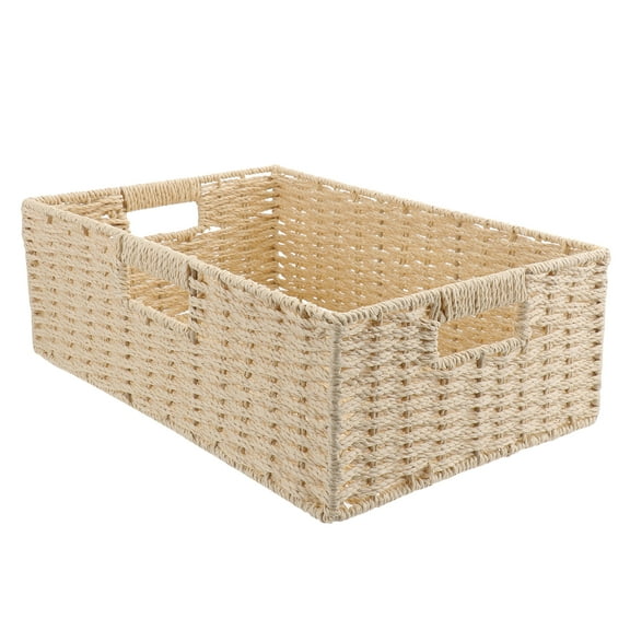 Storage Basket Wicker Large Bins Fruit for Shelves