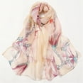 thumbnail image 3 of Special Offer! Beshee Scarf for Women Scarfs for Women Lightweight Print Floral Pattern Scarf Shawl Fashion Scarves Shawls and Wraps for Spring Shawl Scarf Khaki, 3 of 3