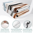 thumbnail image 4 of Queen Quilt Set 90''x96'', Blue Brown Tree Lightweight Summer Bedspread Coverlet Set with 2 Pillow Shams, Watercolor Forest Art Breathable All Season Quilt Bedding for Bedroom/Guest Room, 4 of 9