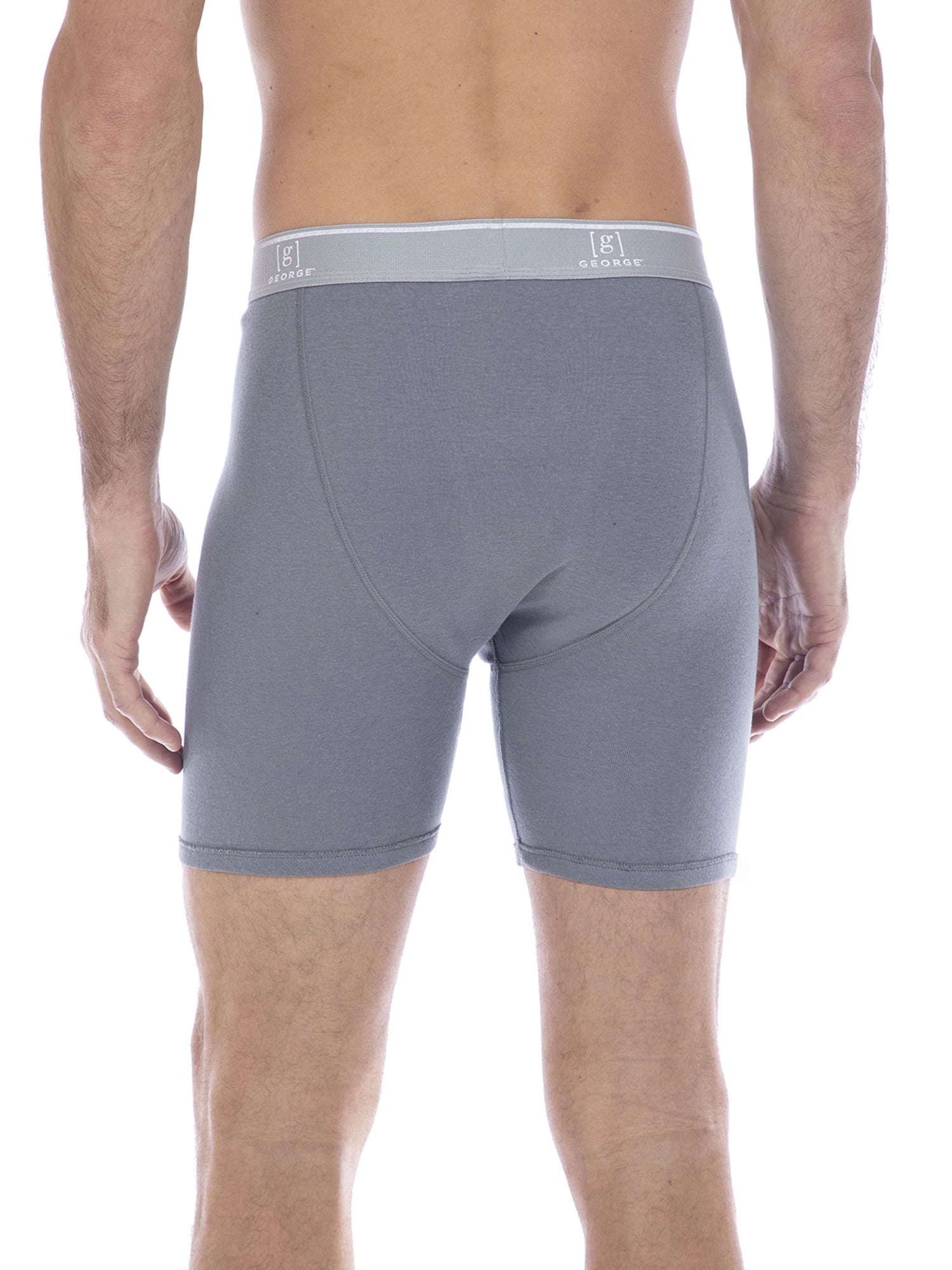 George Men's Regular Leg Boxer Briefs, 4-Pack, Sizes S- XL