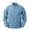 Light Blue, variant on Fmbrln Mens Quarter Zip Sweatshirt Ribbed Stand Collar Long Sleeve Shirts Fall Winter Solid Color Fashion Casual Pullover Tops with Pocket Wine S
