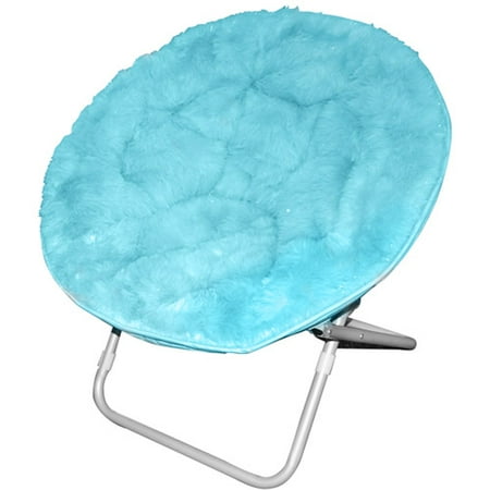 Fur Saucer Chair, Icy Aqua - Walmart.com