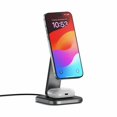 thumbnail image 1 of Satechi 2-In-1 Foldable Qi2 Wireless Charging Stand Space Grey Wireless Charging, 1 of 5