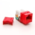 thumbnail image 1 of ACCL Cat.6 RJ45 110 Type Keystone Jack Red, 2 Pack, 1 of 1