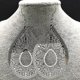 thumbnail image 1 of Flower Stainless Steel Drop Earring Women Fashion Jewelry Silver Color Ethnic Earrings Jewelry pendientes etnicos E4028S02, 1 of 4