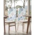 thumbnail image 4 of nqOlkjepod Coastal Chair Covers Set of 8, Decorative Chair Back Cover, Summer Beach Nautical Coral Starfish Dining Room Chair Slipcovers Removable Chair Protectors Covers for Party Banquet, 4 of 7