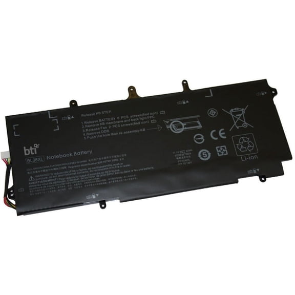 BTI Battery - Compatible OEM 722297-005 722236-171 722236-1C1 722236-271 722236-2C1 722297-001 722297-005 BL06042XL BL06XL HSTNN-DB5D HSTNN-IB5D HSTNN-W02C BLO6XL BL06O42XL Compatible Model ELITEBOOK