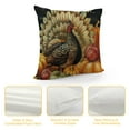 thumbnail image 2 of Thanksgiving Turkey Pillow Covers Fall Outdoor Pillows Decor Pumpkin Sunflower Apple Grape Autumn Farmhouse Throw Pillow Cushion Case Give Thanks Thanksgiving Decorations, 2 of 5
