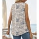 thumbnail image 5 of Blusa sin mangas impresa moda poliéster suave plisado verano sin mangas tops para las mujeres, 5 of 5