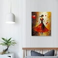 thumbnail image 3 of ONETECH Ballet Dancers Modern Decorative Artwork Hand Painted Contemporary Abstract Paintings on Canvas Wall Art, 3 of 4