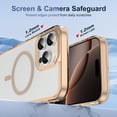thumbnail image 6 of Allytechgroup for iPhone 16 Pro Case, Non-slip Touch Excellent Grip Support Wireless Charging Screen & Camera Safeguard Anti-fingerprint Shockproof Protective Magnetic Back Cover, Gold, 6 of 9