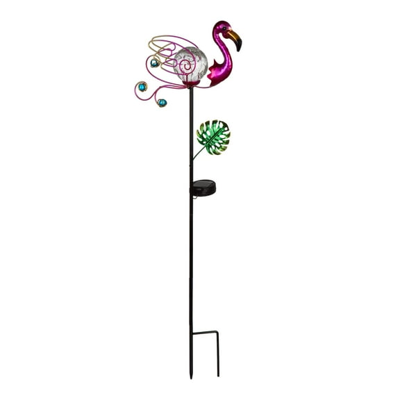 Evergreen Solar Color Changing Flamingo Garden Stake