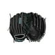 thumbnail image 1 of Wilson 2024 A500 Siren 12 Guante de softbol de lanzamiento rápido para jóvenes en el campo - Tiro a la izquierda, negro/verde azulado, 1 of 1