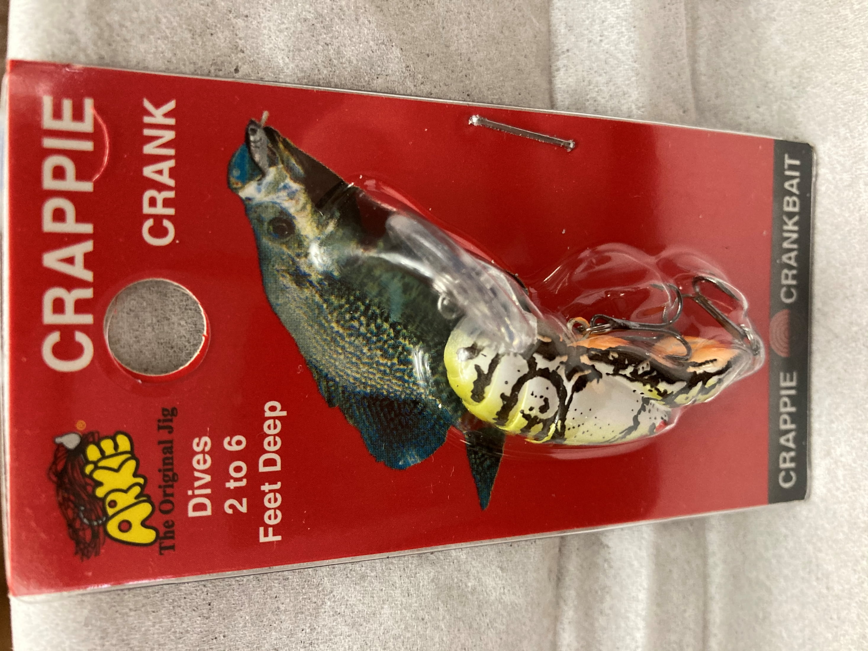 (2 pack) Arkie Lures Crappie Crankbait Craw, Color Puddle Craw