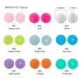 thumbnail image 4 of 10 piezas de bolas de resina redondas de acrílico con proceso de pegado de arena de azúcar para hacer joyas, accesorios de pulseras hechas a mano, 4 of 5