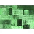 thumbnail image 1 of Ahgly Company Indoor Rectangle Patchwork Emerald Green Transitional Area Rugs, 5' x 7', 1 of 4