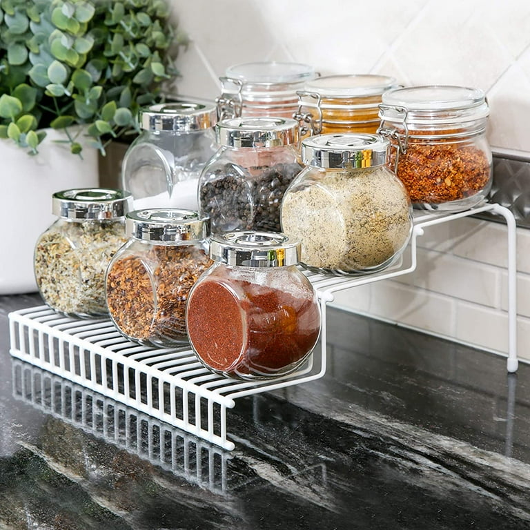 Smart Design 3-Tier Spice Rack Shelf Organizer Set of Steel