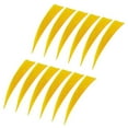 thumbnail image 4 of serony 12 Pièces 4 Pouces Flèche de Tir à l'Arc Plumes Volantes Jaune, 4 of 9