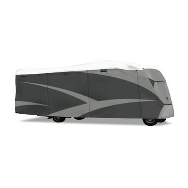 ADCO 36813 Designer Series Olefin HD Class C Motorhome Cover 23' 1" - 26' , Gray/White