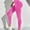 Peach, variant on TaTaai Womens Yoga Leggings High Waisted Tummy Control Peach Hip Shaping Naked Feel High Elastic Solid Soft Breathable Pants for Fitness Running Gift