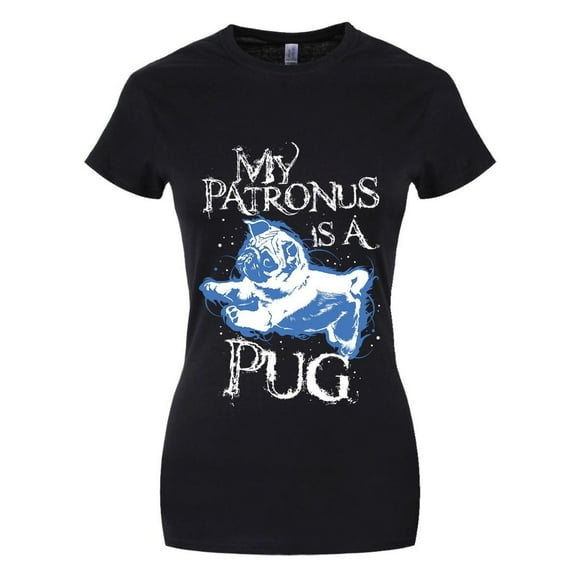 Grindstore Womens My Patronus Is A Pug T-Shirt