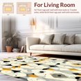 thumbnail image 2 of ODIKA 6' x 9' Machine Washable Non-Slip Area Rug, Geometric Circle High Traffic Rug, Beige, 190059, 2 of 7