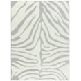thumbnail image 3 of Mark&Day Animal Print Rugs, 8x10 Delonte Modern Shag Zebra Tiger Light Gray/Cream Area Rug, Grey Beige Carpet for Living Room, Bedroom or Kitchen (7'10" x 10'), 3 of 13