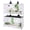 White, variant on Toxirium 2-Tier 40x16x16 PVC Reptile Enclosure, 2-Pack Stackable Terrarium with Sliding Glass Doors for Geckos, Small Snakes and Lizards