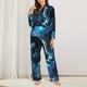 thumbnail image 2 of Balery Celestial Ram Night Sky Conjunto de Pijama con Estampado para Mujer, Conjunto de Dos Piezas con Manga Larga, Ropa de Dormir Suave con Bolsillos, Pijamas Cómodos-Small, 2 of 7