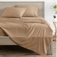 thumbnail image 2 of Bare Home Camel Microfiber Sheet Set, Wrinkle Resistant, Deep Pocket, Queen, 2 of 6